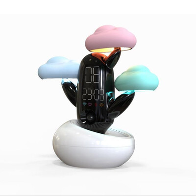 

JIPUSH New unique cloud bedside lamp intelligent alarm clock desk lamp weather forecast induction atmosphere lamp creative gift la