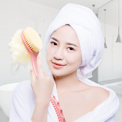 

Bethus double-sided long handle bath flower bath brush long handle bath brush bath bath back bath ball