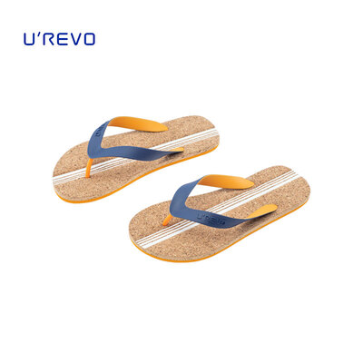 

UREVO Cork Flip-Flops Beach Casual Sandal Men Women Lovers Shoes