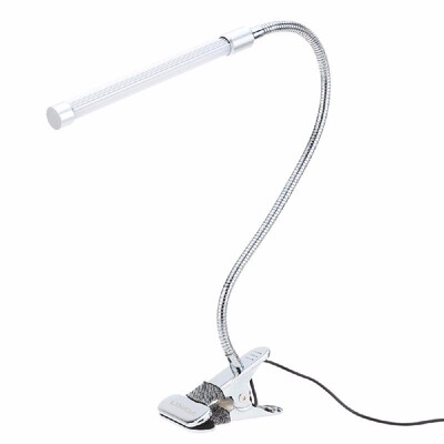 

6W 18 LEDs USB Clamp Desk Table Lamp Adjustable Clip on Flexible Light P25EWhite