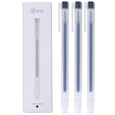 

Dongge WD03 Scrub Rod Gel Pen Pen Pen 05mm Black 3 Pack