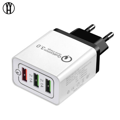 

WH USB Wall Charger Quick Charge 30 Fast Charger Fit QC20 USB Adapter 18W Portable travel Charger