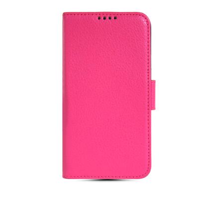 

MOONCASE High quality Leather Side Flip Wallet Card Slot Pouch Stand Shell Back ЧЕХОЛ ДЛЯ Samsung Galaxy S5 I9600 Hot pink