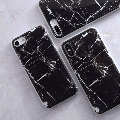 

iphone 6 6s 8 678 plus X 5s 5 SE Case Granite Scrub Marble Stone Painted Silicone Phone Case