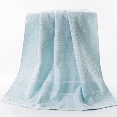 

Gold Towel Home Textile Cotton Innocent Plain Bath Towel Single Blue 353g 14073cm