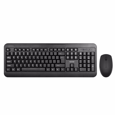 

METOO Wireless Keyboard&Mouse USB Mechanical Mute Keyboard Mouse Combo for Notebook Desktop Computer Office Game Home