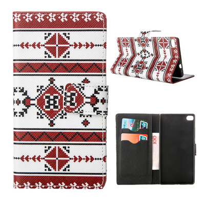 

MOONCASE ЧЕХОЛ ДЛЯ Huawei Ascend P8 Flip PU Leather Fold Wallet Card Slot Kickstand Back [Pattern series] /a19