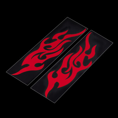

1Pair Car Vehicle Body Fire Flame Decal Window Bumper Hood Sticker Waterproof