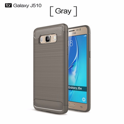 

For Samsung Galaxy J510 2016 Carbon Fiber Phone Cases Soft TPU Anti-Knock Cover For Samsung Galaxy J510 2016 Case