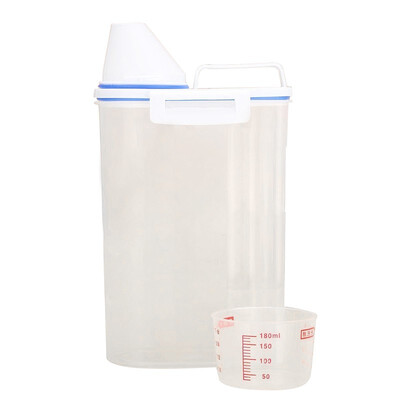 

UpperX 2KG Food Grain Cereals Bean Rice Storage Container PP With Measuring Cup
