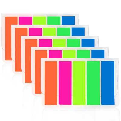 

Comix D7014EC fluorescent film hanging indicator notes stickers Pepsi stickers 5 loaded 44x12mm 20 5 color