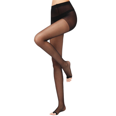 

Jingdong supermarket Antarctic people Nanjiren stockings 15D thin legs sexy core silk exposed toe socks 10 double loaded 5 black 5 light all