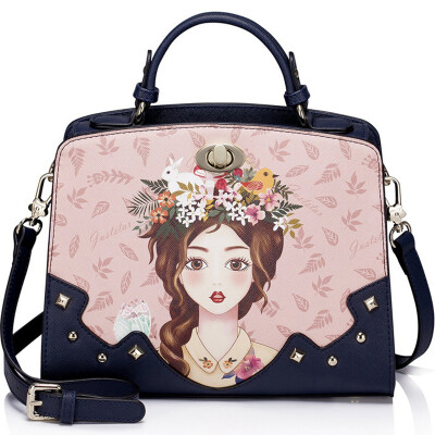 

JUST STAR (JUST STAR) Women's bag new handbag shoulder bag women trend fashion ladies bag women Meng fun leisure 170918-06 ink blue