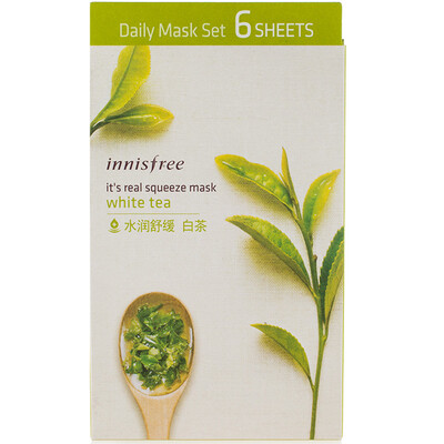 

Innisfree (Innisfree) действительно экстракция Xianrun маска - Белый чай 20мл * 6 (увлажняющий питательный сна Radiance для ухода за кожей)
