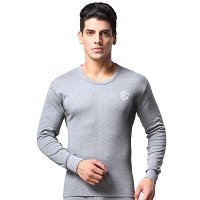 

Seven wolves thermal underwear mens cotton thin section autumn clothes long pants bottom set warm set 98767 light gray XXXL