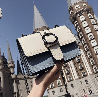 

2018 new Korean version of chic color organ bag fashion wild single shoulder slung small bag female