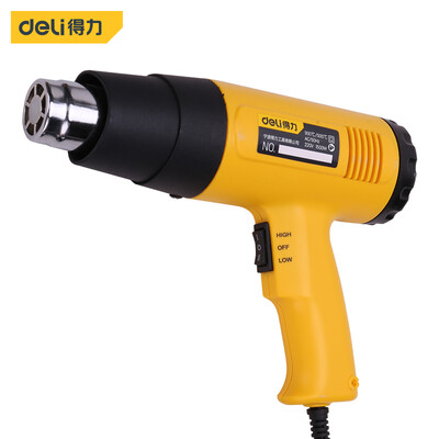 

Deli deli Promise thermostat hot air gun industrial electric hair dryer hot air gun electric bake gun car foil baking gun shrink film drying gun 1800W DL5318