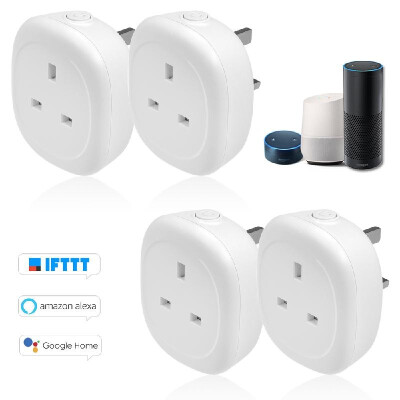 

Wifi Smart Socket Plug with Big OnOff Switch Button Smart Alexa Outlet Support APP Remote Control Timing Function Voice Control f