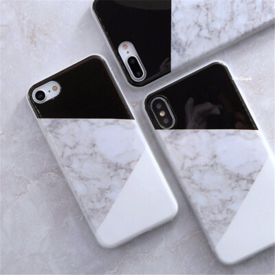 

iphone 6 6s 8 678 plus X 5s 5 SE Case Granite Scrub Marble Stone Painted Silicone Phone Case