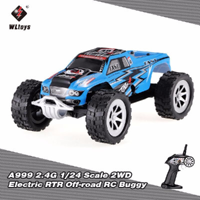 

WLtoys A999 24G 124 Scale 2WD Full-Scale Speed Switch Electric RTR Off-road Buggy RC Car