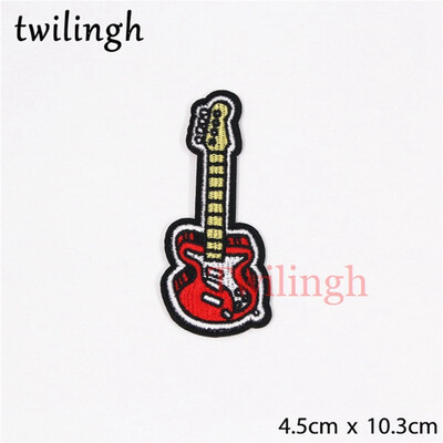 

twilingh Patches Musical Rock&Roll Iron On Embroidered Clothes Patches For Clothing