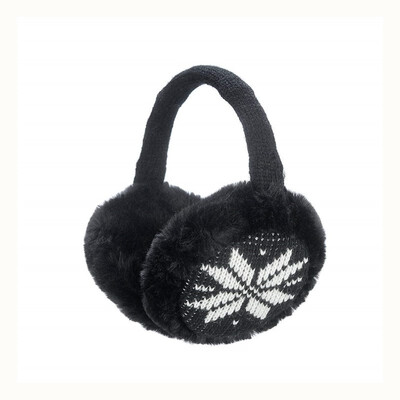 

Winter adjustable knit earmuffs&artificial furry outdoor ear protection warm cover