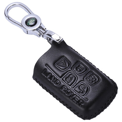 

KING ETING Land Rover key bag leather key case found Gods Range Rover Aurora Star Pulse Range Rover Sport Edition Land Rover Special Car Keychain Piano Black