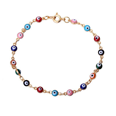 

2014 HOT Ladies 18K Gold Plated Filled Eye Style zircon Bracelets Bangle Anklet