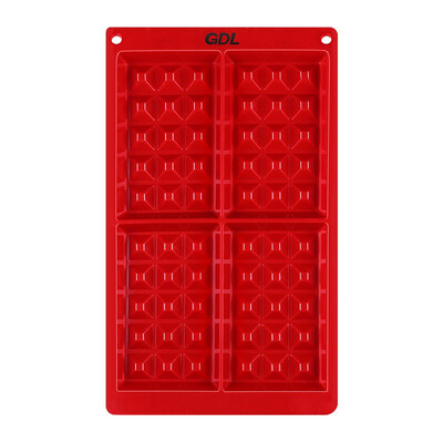 

Gundam GDL Baking Tools Waffles Cake Mold Platinum Silicone Baking Mold Oven Non-Sticky PS-203