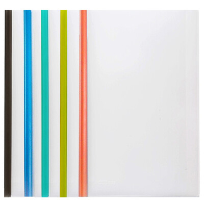 

(Comix) 5 loaded color pumping rod clip / A4 report folder / folder / tie clip A856 office stationery