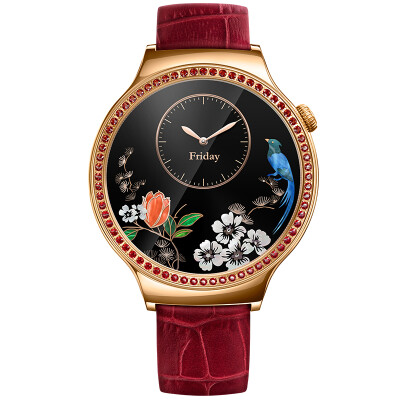 

HUAWEI WATCH Smart Watch Xingyue Series Swarovski Natural Gem Red Multi-dial WeChat music player pay Bluetooth call rose gold