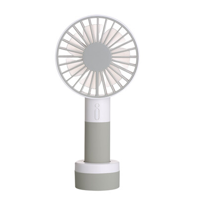 

TOMNEW USB Mini Desk Handy Fan Portable 1200mAh 2 Speed LED Night Light Table Handheld Fan with Sling for Home Office Outdoors