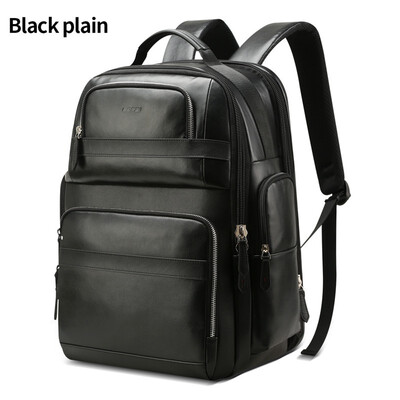 

Leather backpack male business computer backpack high-grade first layer leather backpack usb charging