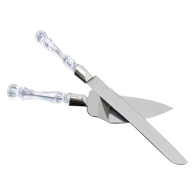 

UpperX Stainless steel plastic wedding party cake knife&shovel