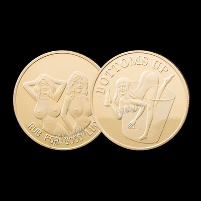 

2018 New GoldSilver Russian Sexy girl Coin Luck Collection Arts Gifts Commemorative