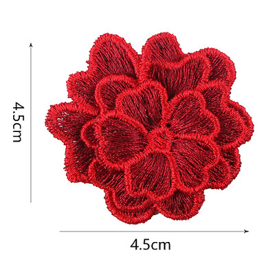 

Sunbling 3d flower patch sew on embroidered jeans clothes brand small applique patches