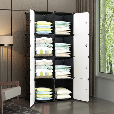 

Silk ColesHome Simple Modern Wardrobe Simple Storage Cabinet Combination Storage Cabinet Plastic Storage Box