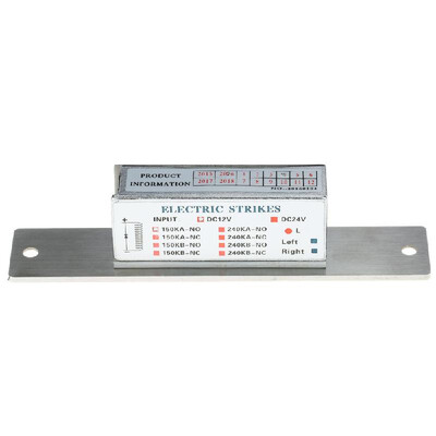 

150KG330lb DC12V Electric Strike Lock Fail Secure NO Power-on Unlock Anti Backlash Diode for Door Entry Access Control System
