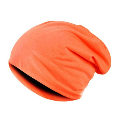 

Men Women Beanie Cap Solid Color Hip-Hop Winter Warm Baggy Beanie Unisex Hat