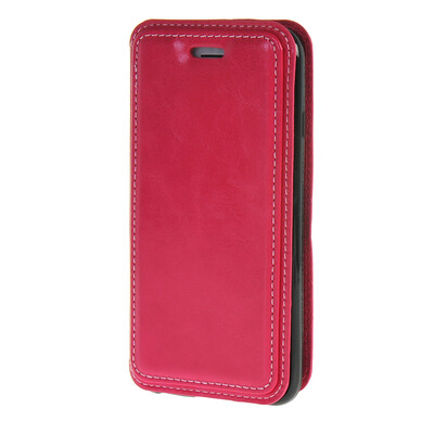 

MOONCASE Premium PU Flip Leather Wallet Card Pouch Back Case Cover for Apple iPhone 6 (4.7") Hot pink