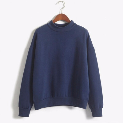 

M-XXL Cute Women Hoodies Pullover 9 colors Autumn Coat Winter Fleece Thick Knit Sweatshirt