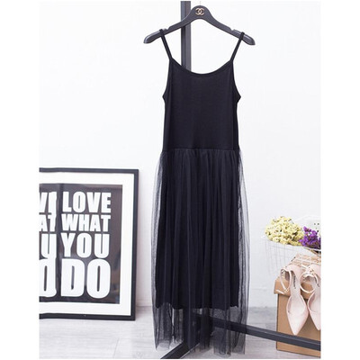

Sexy Off Shoulder Summer Women Dress Female Loose Spaghetti Strap Mesh Ladies Party Dresses New Clothing