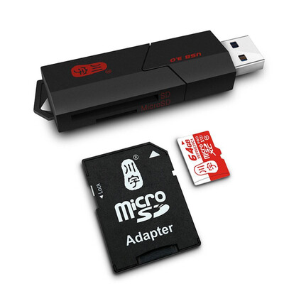 

Kawau TF SD Card Reader 30 USB Max Support 512GB Card Adapter with Micro SD SD Card Slot C307 Memory Card Reader for Computer