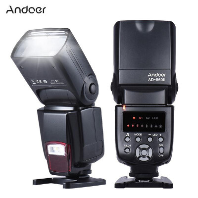 

Andoer AD560 Universal Flash Speedlite Oncamera Flash GN50 w Adjustable LED Fill Light for Canon Nikon Olympus Pentax DSLR Ca