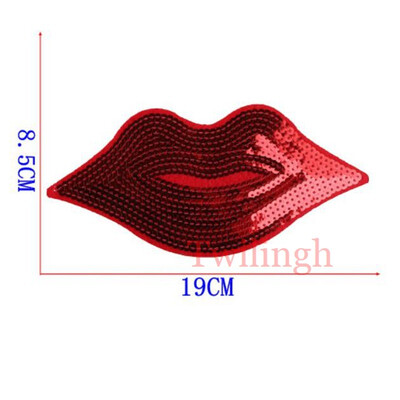 

twilingh Patches Sewing Iron-On Accessories Big Fruit Embroidered Sequined Patches For Clothing