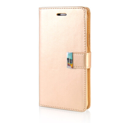 

MOONCASE Leather Side Flip Wallet Card Slot Pouch Stand Shell Back ЧЕХОЛ ДЛЯ Samsung Galaxy Note 4 N9100 Gold
