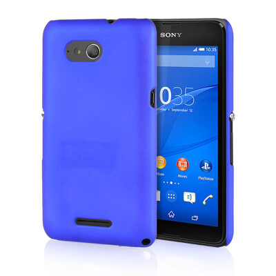 

MOONCASE Hard Rubberized Rubber Coating Devise Back ЧЕХОЛ ДЛЯ Sony Xperia E4G Blue