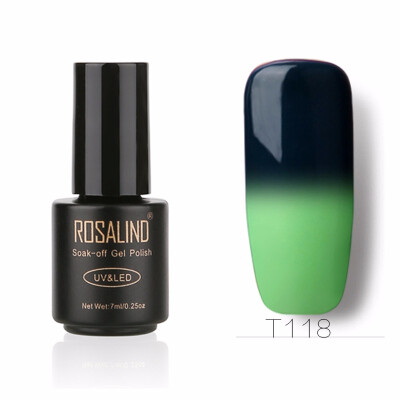 

ROSALIND Gel 1S Temperature Changing Nail Polish 7ml Soak off Nail Gel Polish Vernis Semi Permanent UV LED Glitter Nail Lacquer