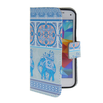 

MOONCASE Pattern Style Leather Side Flip Wallet Card Slot Pouch Stand Shell Back ЧЕХОЛ ДЛЯ Samsung Galaxy S5 i9600
