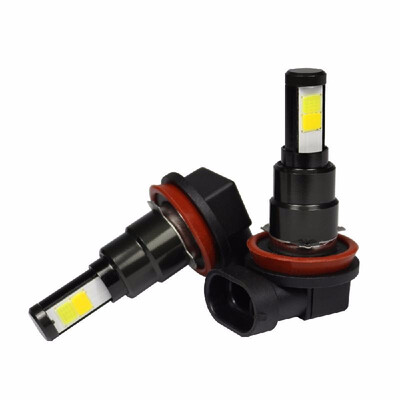 

2PCS LED Fog Lights Lamps Replacement H7 H8 H9 H11 H16 9005 9006 PSX26W Dual Color In 1 6000K3000K Auto Car Truck Driving LED L